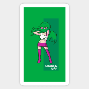 Kraken Girl Sticker